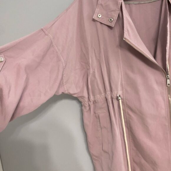 Anthropology Danuta Pink Utility Jacket Women Size M/L - Picture 6 of 11
